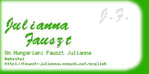 julianna fauszt business card